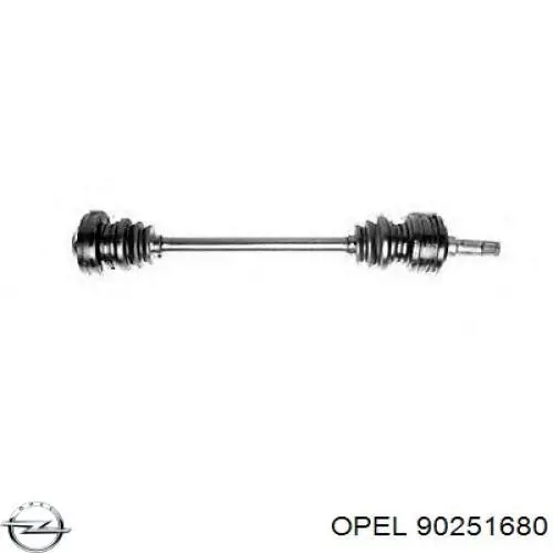 90251680 Opel Полуось задняя левая