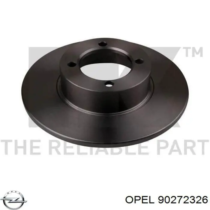 Передние тормозные диски 90272326 Opel
