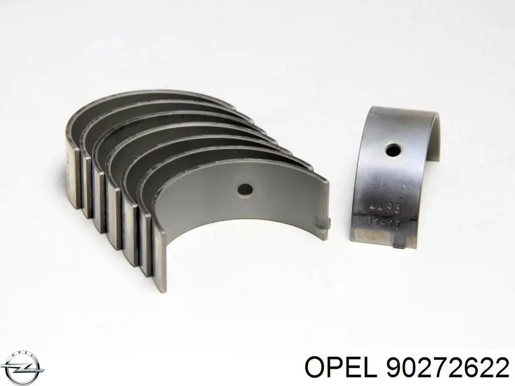 90272622 Opel вкладыши коленвала шатунные, комплект, стандарт (std)