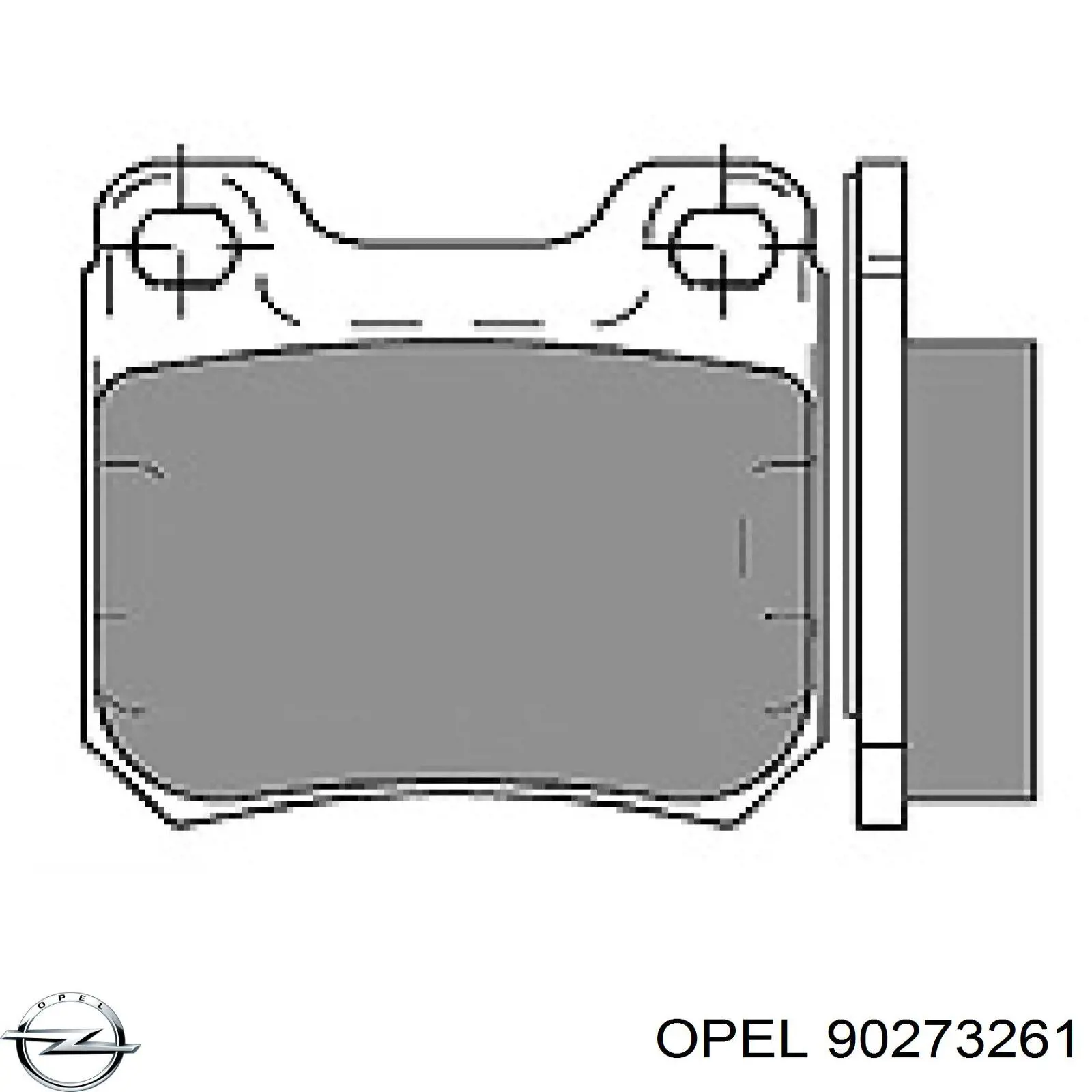Колодки дисковые  Opel 90273261 цена, от 12.33 USD