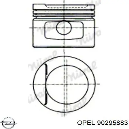 Поршень на 1 цилиндр 90295883 Opel