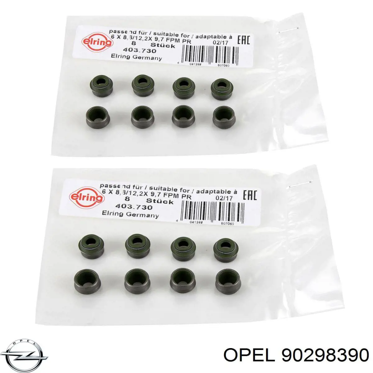 Сальник распредвала 90298390 Opel