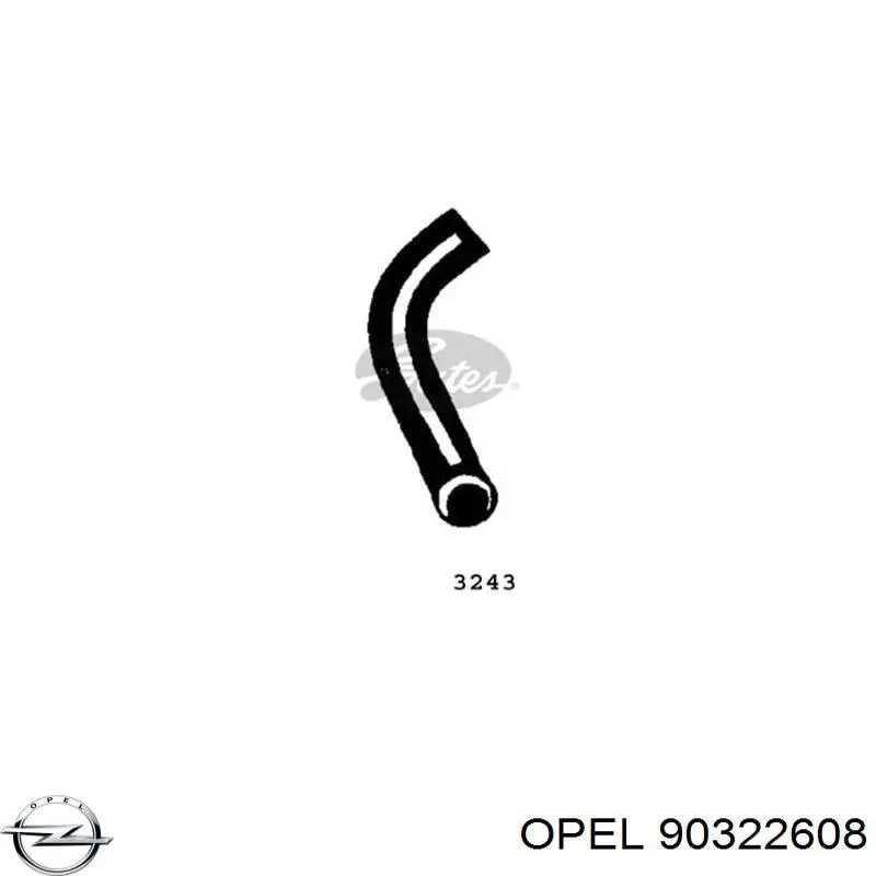 Шланг радиатора охлаждения Opel 90322608 цена, от 3.41 USD