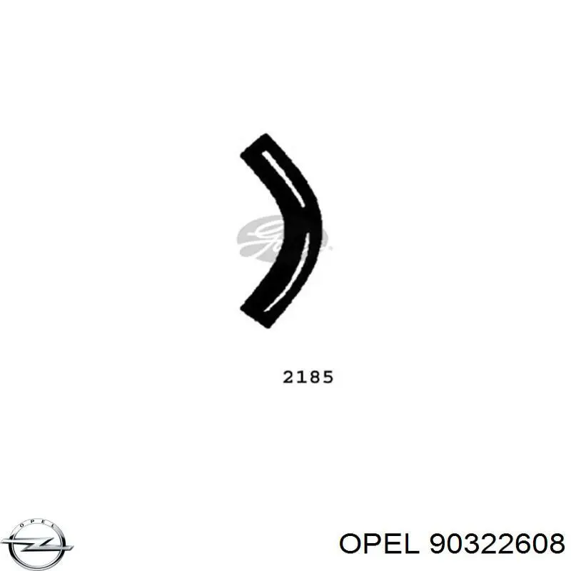 Купить 90322608 Opel Патрубок радиатора