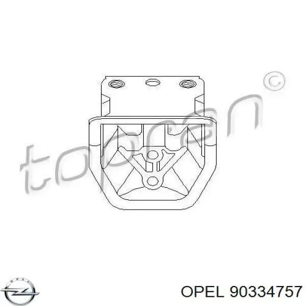 Подушка (опора) двигателя правая Opel 90334757
