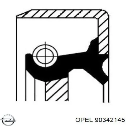 Сальник АКПП/КПП входного вала Opel 90342145 цена, от 2.54 USD