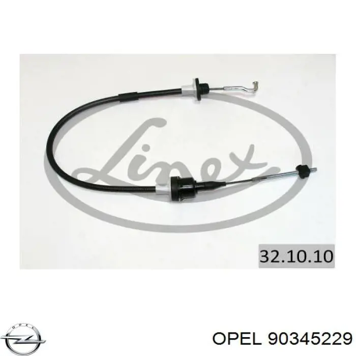 Трос сцепления 90345229 Opel
