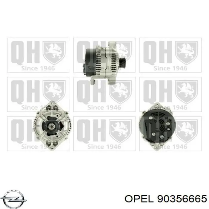 90356665 Opel генератор