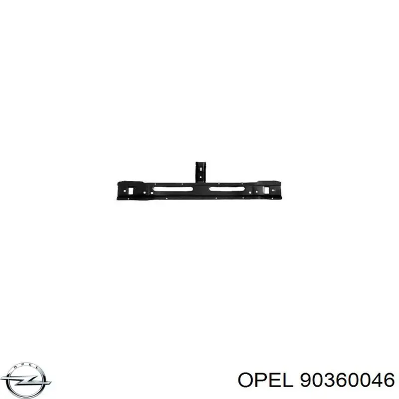 0210603 Opel суппорт радиатора нижний (монтажная панель крепления фар)