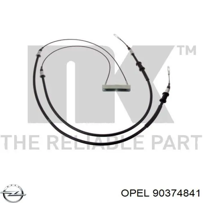 90374841 Opel Трос ручного тормоза задний правый/левый