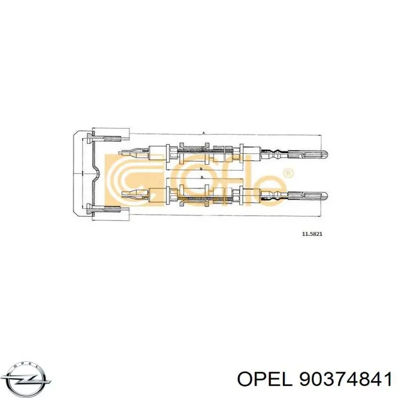Купить 90374841 Opel Тормоз стояночный