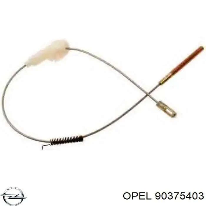 90375403 Opel Трос ручного тормоза