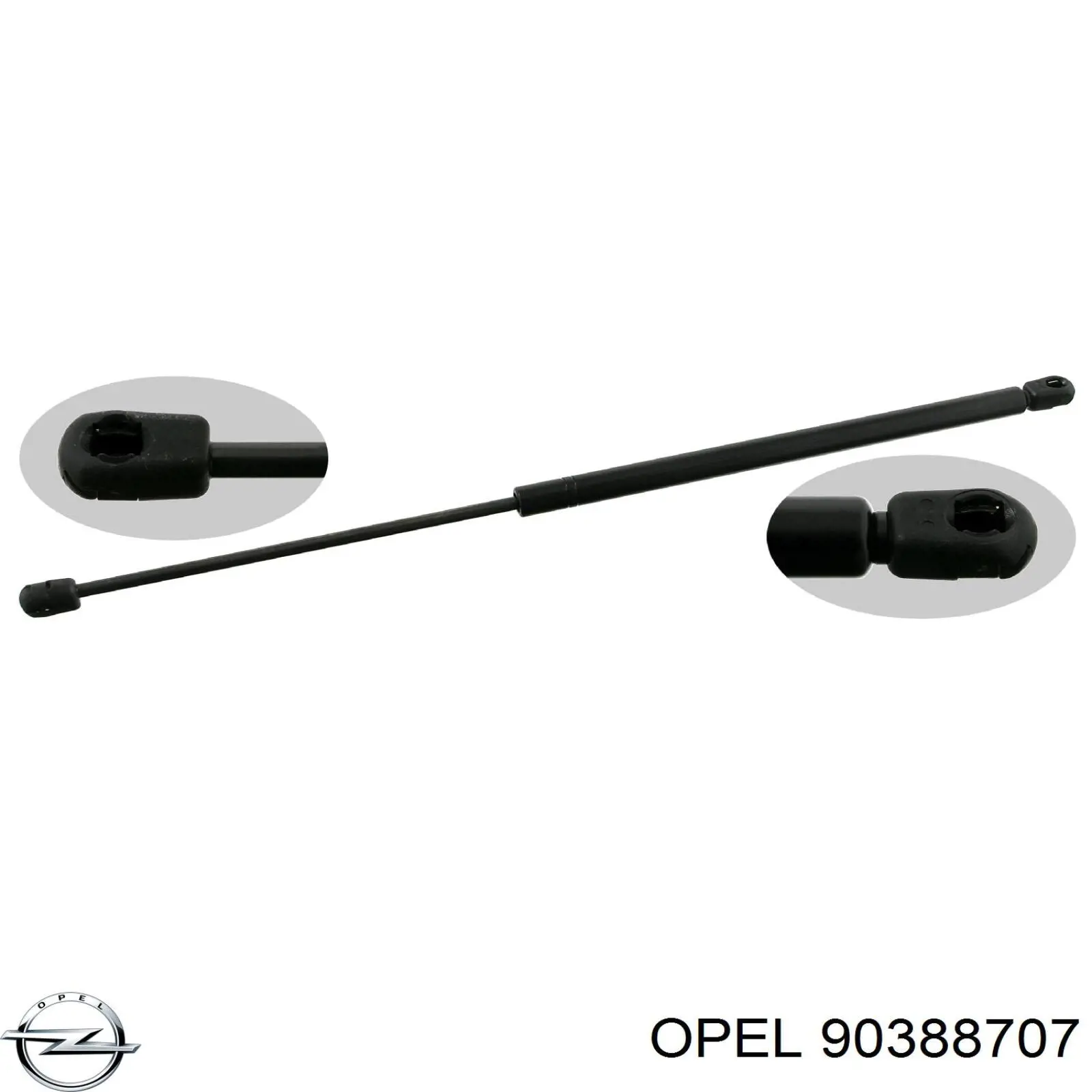 90388707 Opel Амортизатор крышки багажника