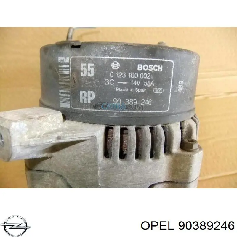 Генератор 0123100002 Opel