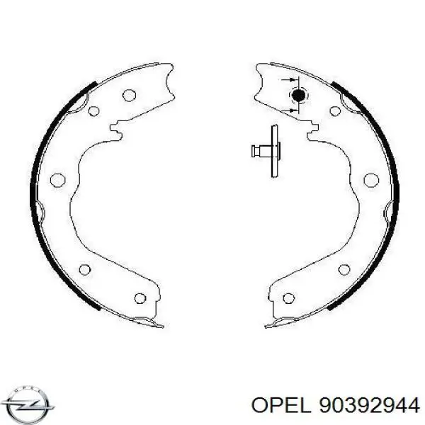 Купить 90392944 Opel Колодки ручника/стояночного тормоза