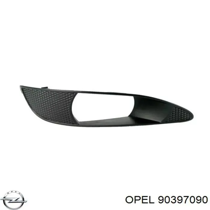 Накладка бампера переднего правая 90397090 Opel