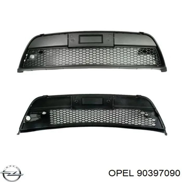 Молдинг бампера переднего, правый Opel 90397090