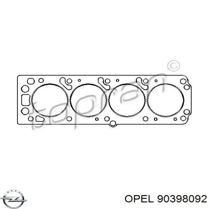 0607992 Opel прокладка гбц