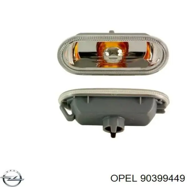 Поворотник левый 90399449 Opel