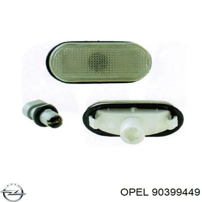 90399449 Opel Передний фонарь указателя поворота