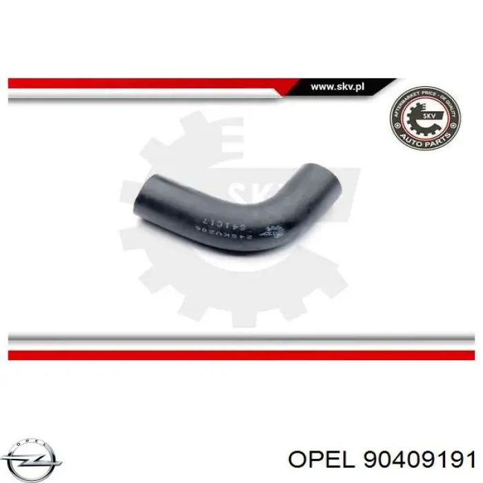90409191 Opel патрубок вентиляции картера (маслоотделителя)