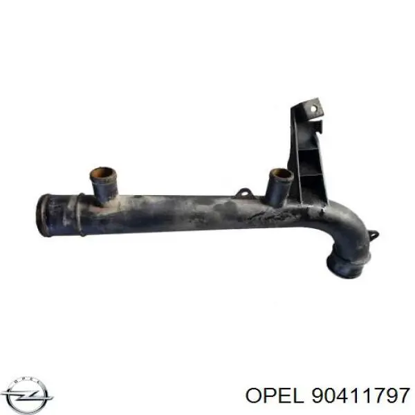 1336081 Opel фланец системы охлаждения (тройник)