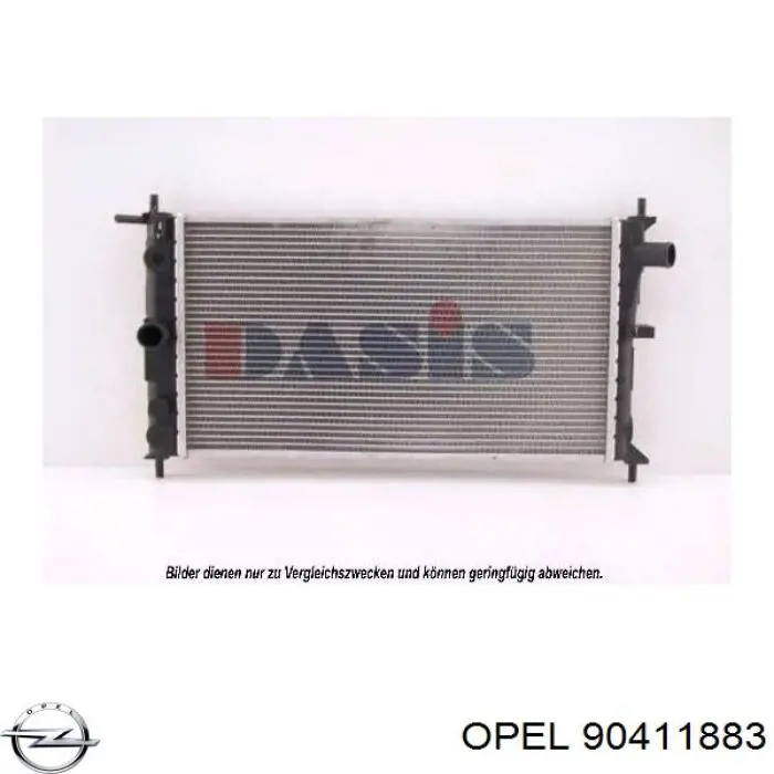 90411883 Opel радиатор