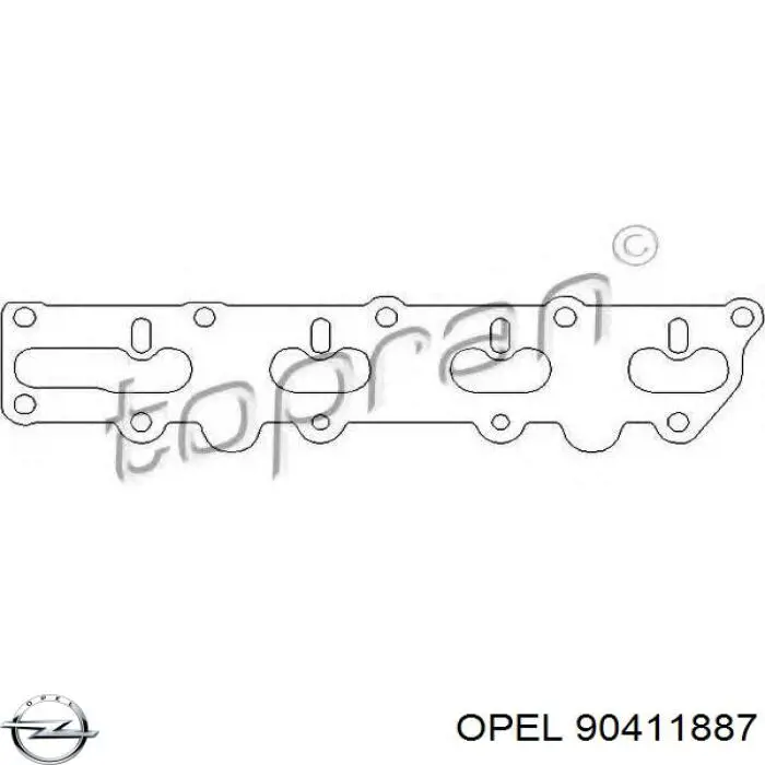 Прокладка коллектора 90411887 Opel