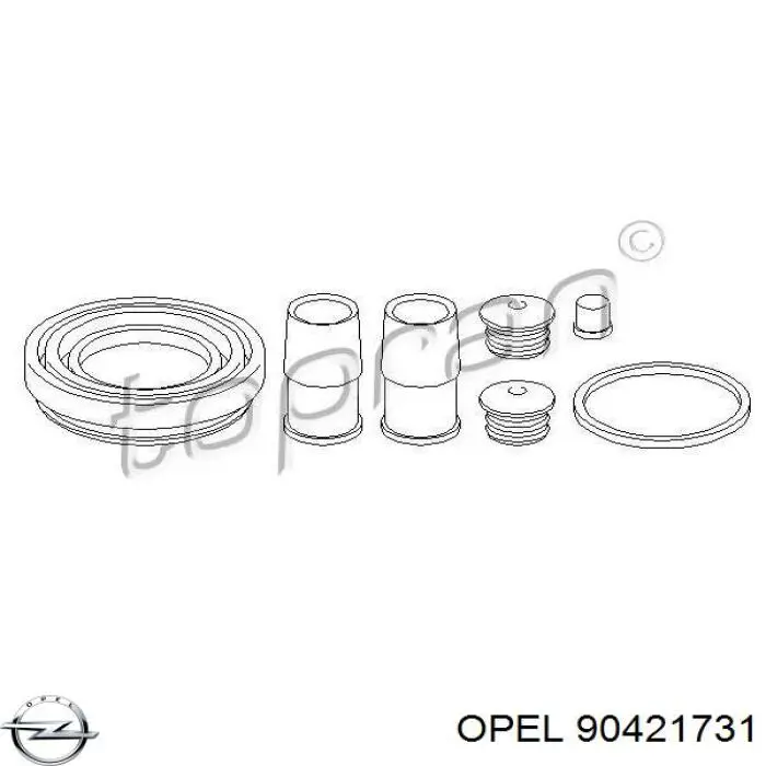 90421731 Opel ремкомплект суппорта тормозного переднего
