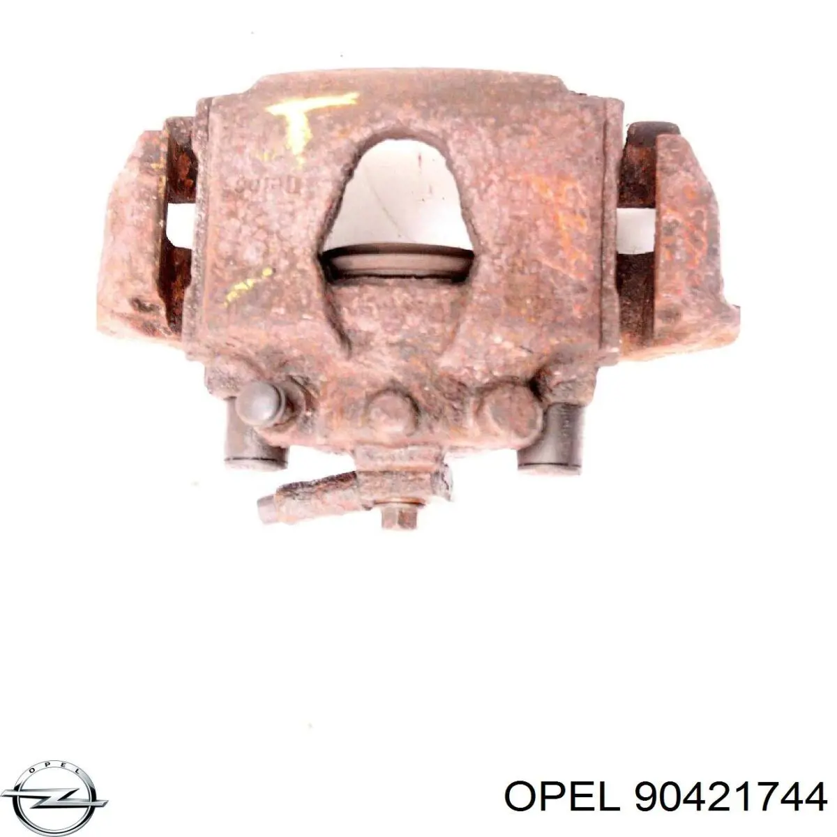 90421744 Opel суппорт тормозной передний левый