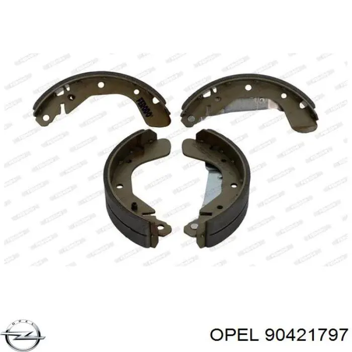 Тормоза рабочие задние ножные и тормозные барабаны Opel 90421797 цена, от 11.26 USD