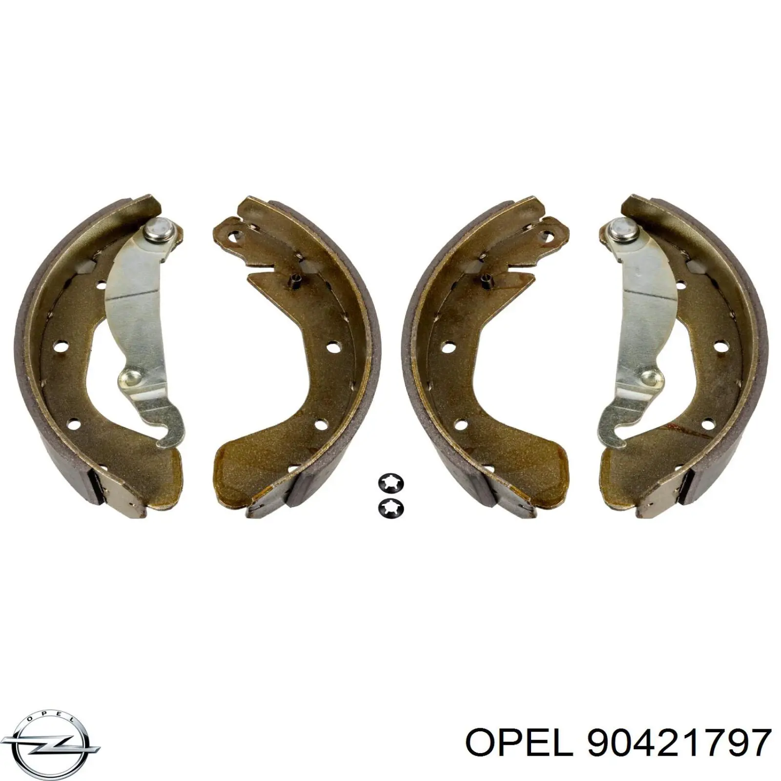Купить 90421797 Opel Задние барабанные тормозные колодки
