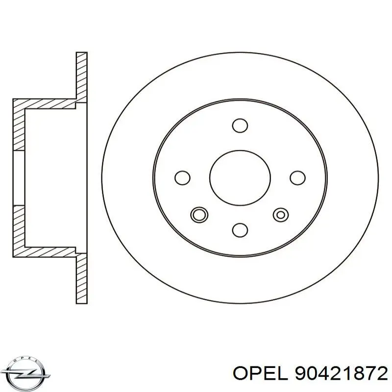 90421872 Opel Дисковый тормоз