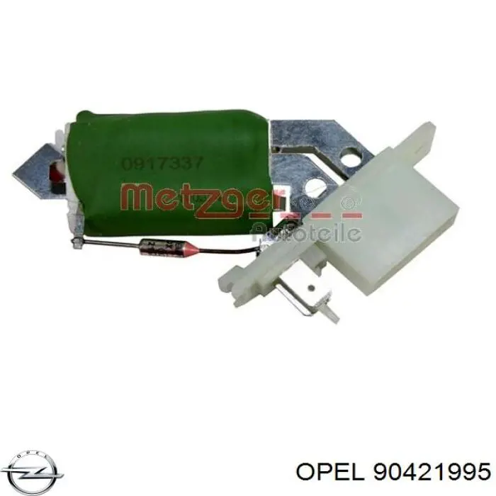 90421995 Opel резистор (сопротивление вентилятора печки (отопителя салона))