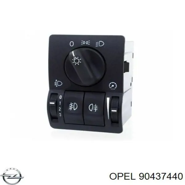 90437440 Opel переключатель света фар на "торпедо"