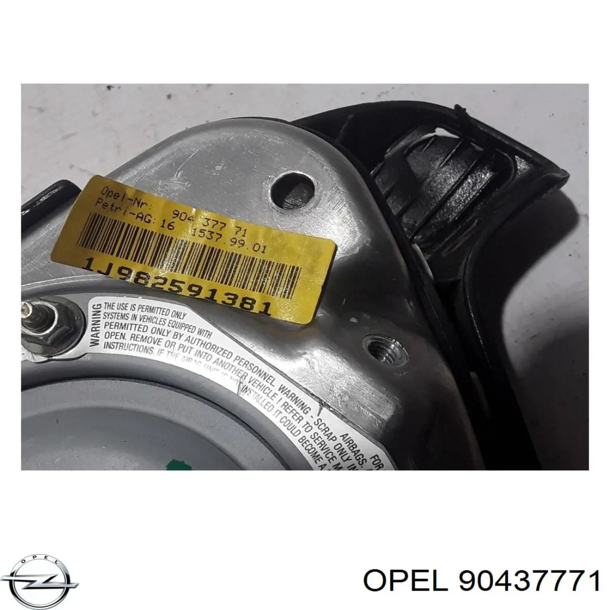 90437771 Opel подушка безопасности (airbag водительская)