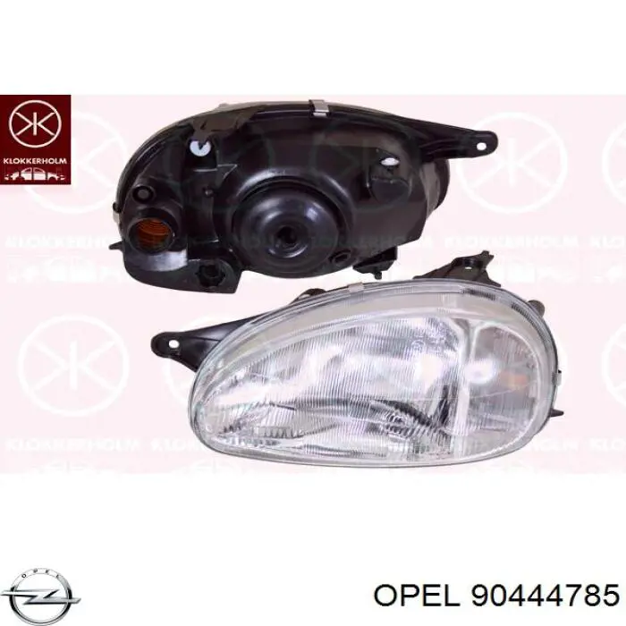Правая блок фара Opel 90444785 цена, от 29.95 USD