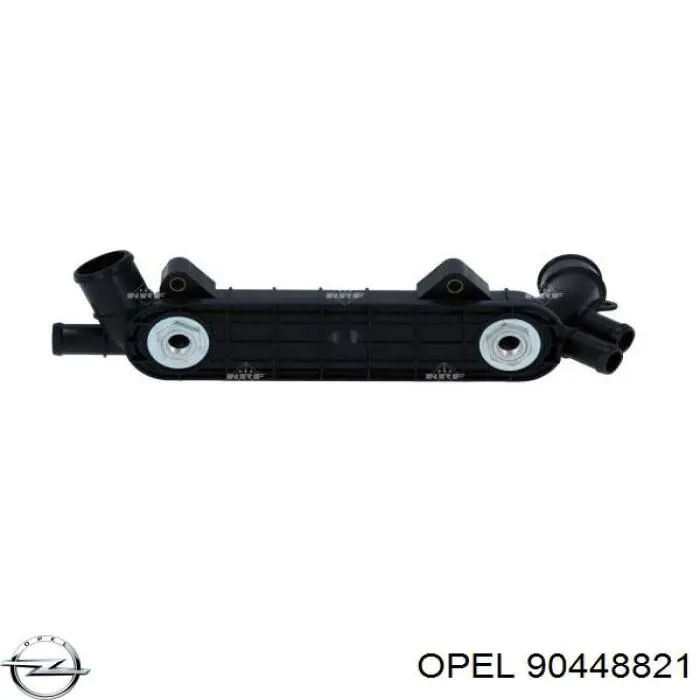 90448821 Opel radiador de óleo (frigorífico, debaixo de filtro)