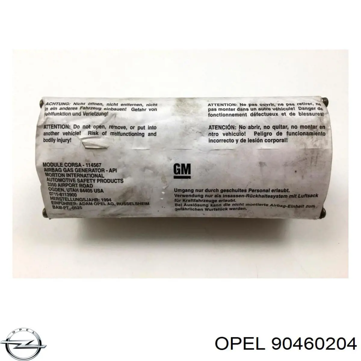 Cinto de segurança (AIRBAG) de passageiro para Opel Tigra (S93)