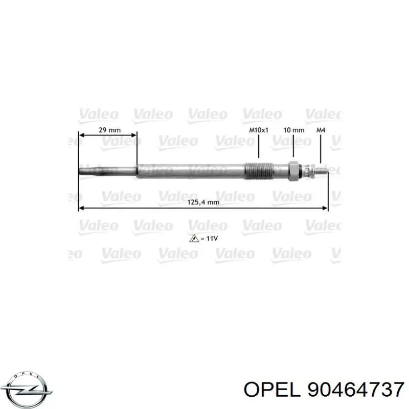 Купить 90464737 Opel Свечи накала
