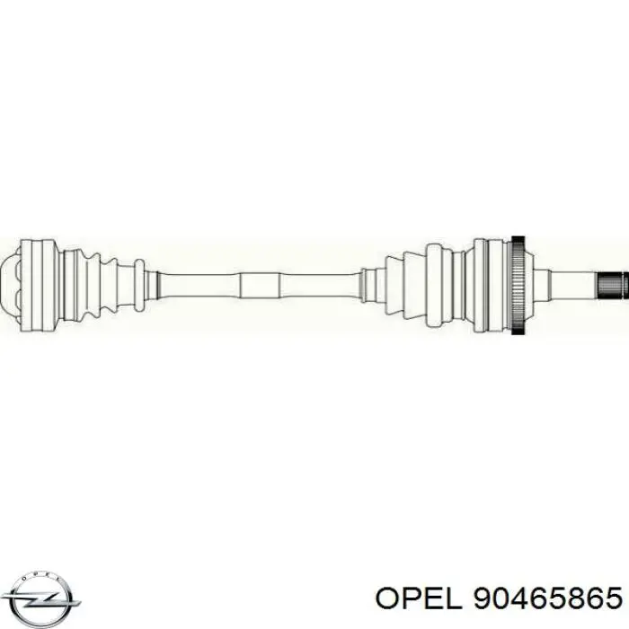 90465865 Opel Привод задний