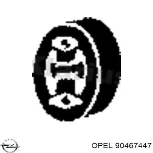 90467447 Opel хомут глушителя задний