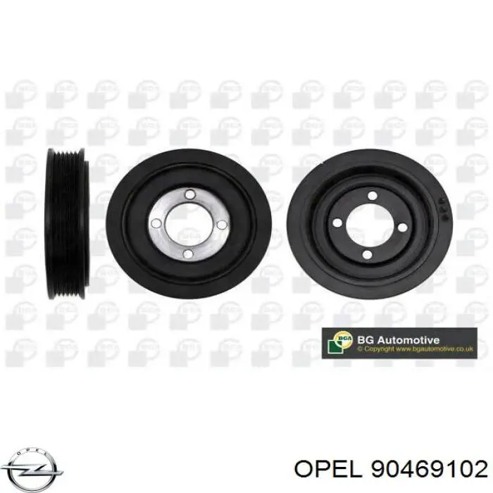 Купить 90469102 Opel Шкив-демпфер коленвала