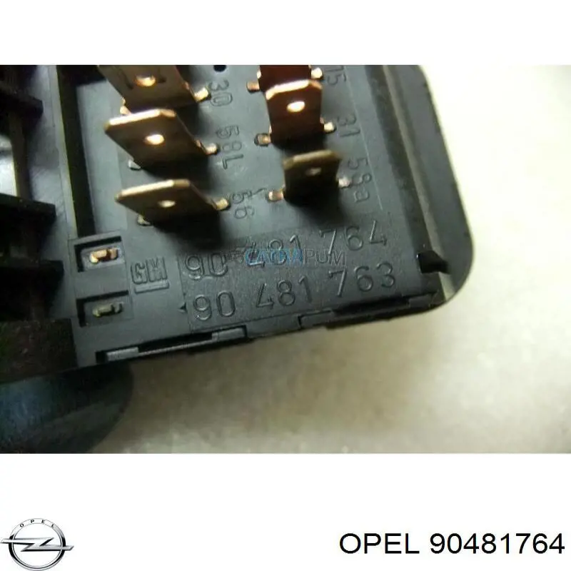 Переключатель света фар на "торпедо" Opel 90481764