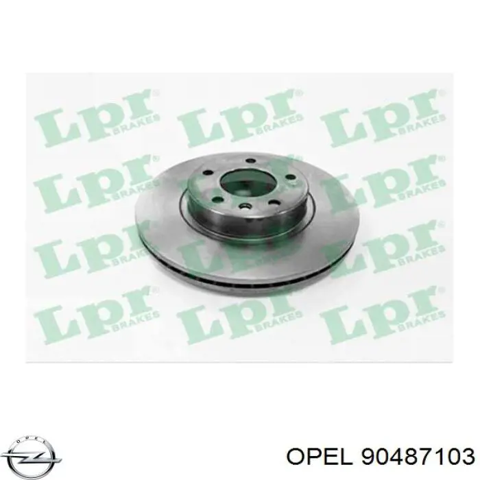 90487103 Opel Диск тормозной передний