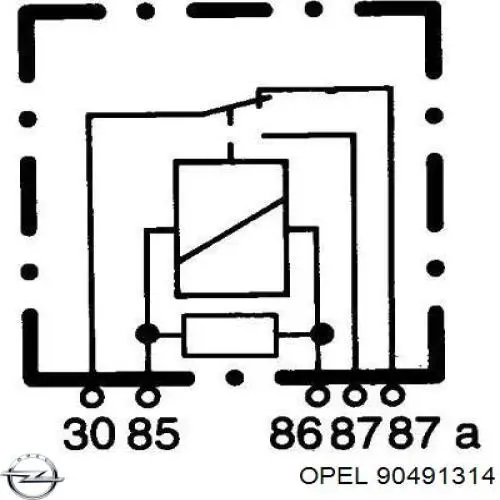 90491314 Opel relê elétrico multifuncional