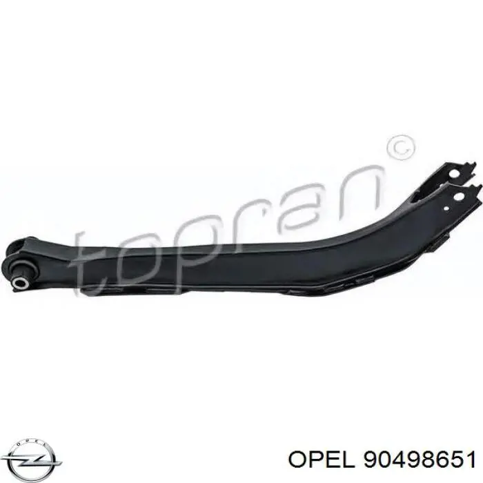 90498651 Opel braço oscilante de suspensão traseira transversal
