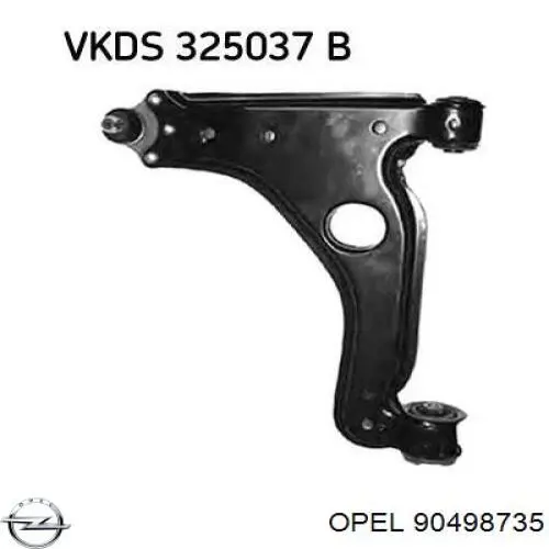 Левый рычаг передней нижней подвески Opel 90498735 цена, от 19.00 USD