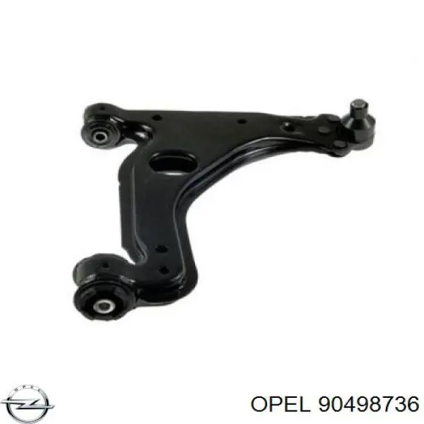 90498736 Opel braço oscilante inferior direito de suspensão dianteira
