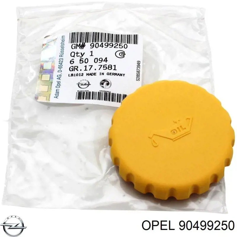 90499250 Opel крышка маслозаливной горловины